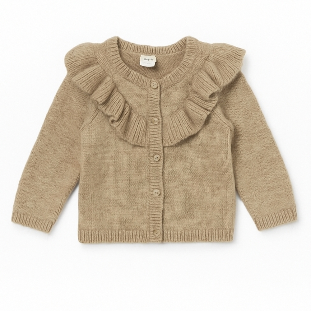 H&M Kids Beige Ruffle Sweater